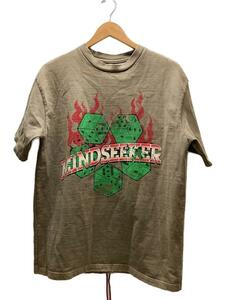 mindseeker◆Tシャツ/M/コットン/KHK/MS-19SS-19