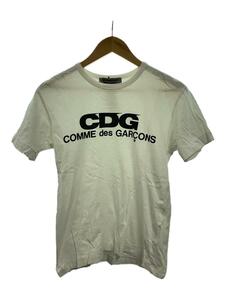 GOOD DESIGN SHOP COMME des GARCONS◆Tシャツ/S/コットン/WHT/プリント/IH-T009