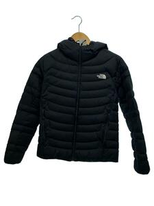 THE NORTH FACE◆THUNDER HOODIE_サンダーフーディ/L/ナイロン/BLK/無地/THE NORTH FACE