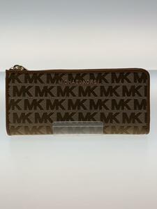 MICHAEL KORS◆JET SET TRAVEL/長財布/-/BRW/レディース/35T9GTVZ3J