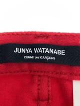 JUNYA WATANABE COMME des GARCONS◆ストレートパンツ/M/ウール/RED/JN-P063_画像4