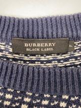 BURBERRY BLACK LABEL◆セーター(厚手)/FREE/コットン/NVY/D1N91-651-29_画像3