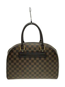 LOUIS VUITTON◆N41455/ノリータ ダミエ・エベヌ/ハンドバッグ/PVC/BRW/総柄/LV/ロゴ