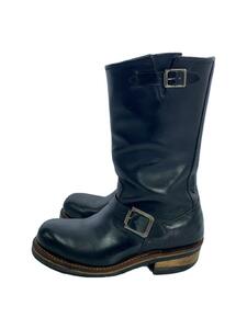 Hawkins* engineer boots /US6/ black / leather 