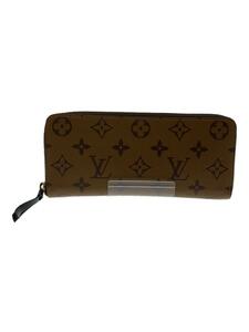 LOUIS VUITTON◆モノグラムリバース/ポルトフォイユクレマンス/コーティングキャンバス/BRW/M82336/