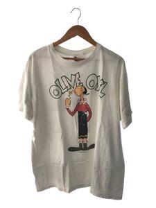 FRUIT OF THE LOOM◆Tシャツ/XL/コットン/WHT/90s/OLIVE OYL/POPEYE