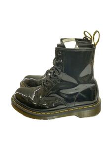 Dr.Martens◆レースアップブーツ/UK5/BLK/エナメル