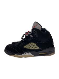 NIKE◆AIR JORDAN 5 RETRO OG/エアジョーダンレトロ/ブラック/845035-003/27.5cm/B