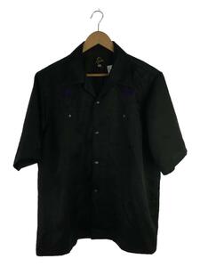 Needles◆S/S COEBOY ONE-UP SHIRT/半袖シャツ/M/ポリエステル/BLK/MR254