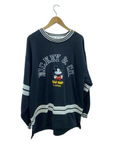 MICKEY&CO/スウェット/-/コットン/BLK/無地/90s/毛玉あり