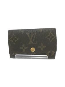 LOUIS VUITTON◆ミュルティクレ6_モノグラム_BRW/レザー/BRW/M62630