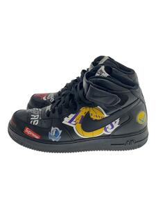 NIKE◆AIR FORCE 1 MID 07 / SUPREME/エアフォースミッドシュプリーム/ブラック/28.5cm/