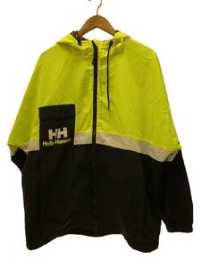 HELLY HANSEN◆Formula ZIZ Wind Jacket/マウンテンパーカ/XL/ナイロン/イエロー/ブラック/HH12030