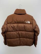 THE NORTH FACE◆SHORT NUPTSE JACKET_ショートヌプシジャケット/M/ナイロン/BRW/無地_画像2