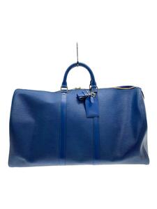 LOUIS VUITTON◆キーポル55_エピ_BLU/レザー/BLU