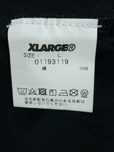 X-LARGE◆プリントロゴ/長袖Tシャツ/L/コットン/BLK/01193119_画像4