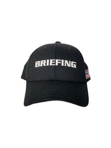 BRIEFING◆MS BASIC CAP/キャップ/FREE/ポリエステル/ブラック/メンズ/BRG223M56