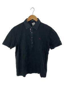 BURBERRY BLACK LABEL◆ポロシャツ/3/コットン/BLK/BMV49-007-09