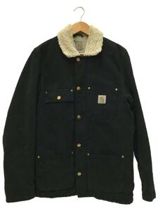 Carhartt◆デッキジャケット/M/コットン/BLK/無地