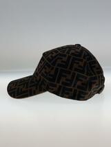 FENDI◆BASEBAL CAP FF LOGO/キャップ/FREE/コットン/CML/総柄/メンズ/FXQ768_画像2