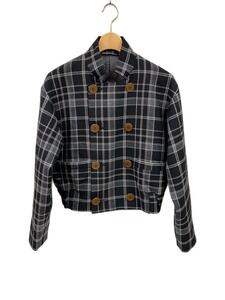 Vivienne Westwood MAN◆23AW/チロリアンジャケット/ブルゾン/アウター/44/ウール/GRY/チェック/239023-2408