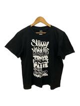 STUSSY◆World Tour’06 123Klan Limited Edition/L/コットン/ブラック/_画像1