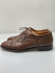 Santoni◆ドレスシューズ/UK7/BRW/レザー