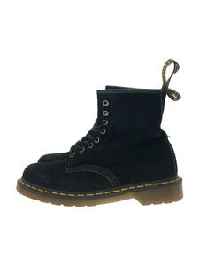 Dr.Martens◆レースアップブーツ/UK7/BLK/スウェード/AW006