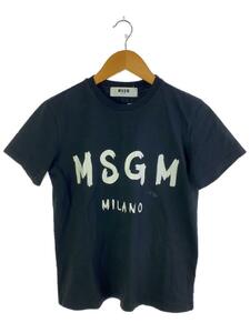 MSGM◆Tシャツ/S/コットン/BLK/プリント/184299-99