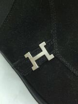 HERMES◆サイドゴアブーツ/40/BLK/スウェード_画像7