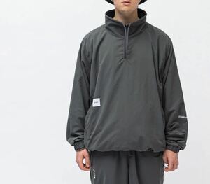 WTAPS 23AW KAYAN JACKET NYLON.WEATHER.BRACKETS サイズL チャコール ハーフジップジャケット