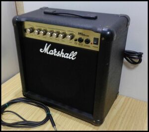 th0175 送料無料 Marshall マーシャル ギターアンプ MG15CDR コンボタイプ ヤマハ 簡易音出しOK アンプコード付き