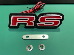 RS 光る LED フロント グリル エンブレム ホンダ CRV シビック アコード オデッセイ グレイス フィット