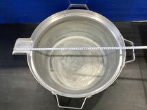 アルミ そば 麺 ゆで鍋 直径50cm 両手鍋 厨房器具 現状品 NA010702_画像5