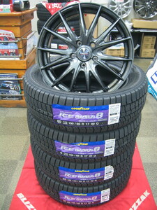 グッドイヤー 国産 スタッドレス タイヤ アイスナビ8 195/60R17 195/60-17 ＆ アルミホイール 新品 4本 2023年製 税込み 新型 プリウス