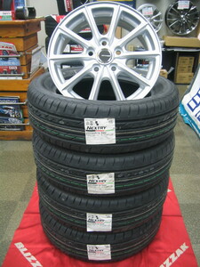 ブリヂストン 低燃費 タイヤ ネクストリー 205/60R16 205/60-16 ＆ アルミホイール 新品 4本 税込み 即納OK 送料無料 ノア、ヴォクシー