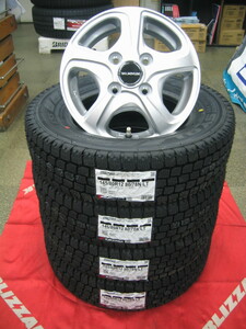 ヨコハマ 国産 スタッドレス タイヤ SY01 145/80R12 145/80-12 LT 80/78 ＆ アルミホイール 新品 4本 2023年製 送料無料 軽バン、軽トラ