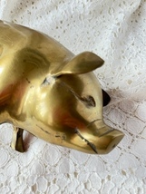 金の豚の貯金箱　 アンティーク　オブジェ　幸運 　豚　貯金箱　置物　飾り　開運　ゴールド　レトロ　_画像6