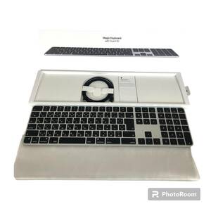 【ほぼ未使用】AppleシリコンMacモデル用 Touch ID搭載 Magic Keyboard ブラック テンキー付き/JIS配列 現行モデル A2520