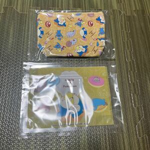 3-6 new goods unopened Mister Donut mistake domisdo pouch case make-up pouch zipper bag clear bag Pokemon Pocket Monster 