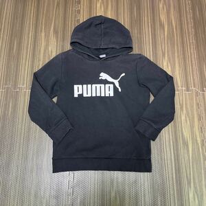 3-6 PUMA Puma длинный рукав Logo Parker футболка черный f-ti футболка чёрный тренировочный тянуть over 152 11-12Y 140 150