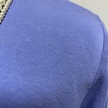 5-6　2.3回使用　柔らか素材長袖ハイネックカットソー　プルオーバーＴシャツ　薄手インナーに紫　シンプルパープル　9号　Ｍ_画像3