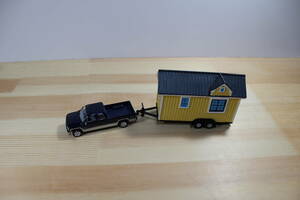 Johnny Lightning Tiny Houses 1/64 John lightning Thai knee house minicar America USA trailer ... Ame car 