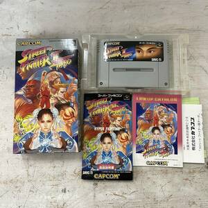 3190　スーパーファミコン　ソフト　ストリートファイター2　ターボ/STREET FIGHTER ⅡTURBO　箱付き・取説付　中古品　起動確認済