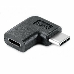 【vaps_3】Type-C to Micro USB L字型変換アダプター 90度 USB-C オス to Micro USBメス 変換アダプター 送込