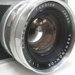 ☆r☆【写真・レトロカメラ】ヤシカ エレクトロ35 フィルムカメラ YASHICA ELECTRO35 f=45mm 1:1.7 ☆の画像3