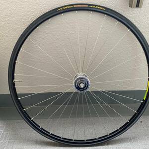 ラジアル組 フロントホイールセット DURA-ACE HB-7600 32H + アンブロッシオ モントリオール 700C 