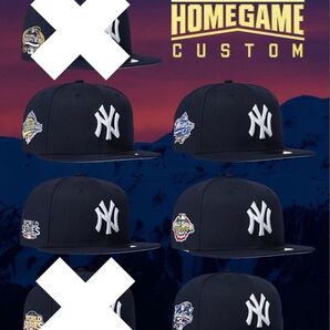ニューエラ8ホームゲーム別注カスタム ニューヨークヤンキース メッツ6個セット