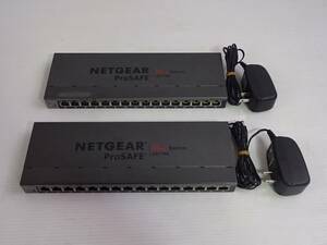 NETGEAR ネットギア ■ ２台セット GS116Ev2 ギガビット 16ポート Prosafe Plus Switch 16Port Gigabit Switch ■ ① 管43801