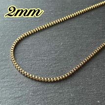 ベネチアンチェーン＊2mm ステンレスネックレス＊サージカルステンレス316L/金属アレルギー対応/ステンレスチェーン/男女兼用_画像6